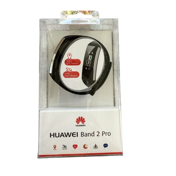 Huawei Band 2 Pro Fitness Tracker With Built-In GPS Black Wristband Unopened - Picture 1 of 4